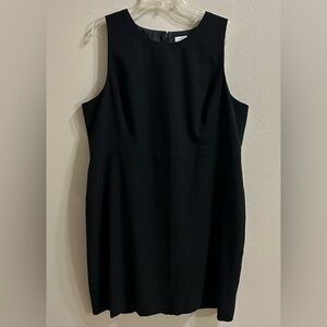 J. Crew Business Dress Size 20 Black Sheath Career Wear Minimalist Basic Capsule